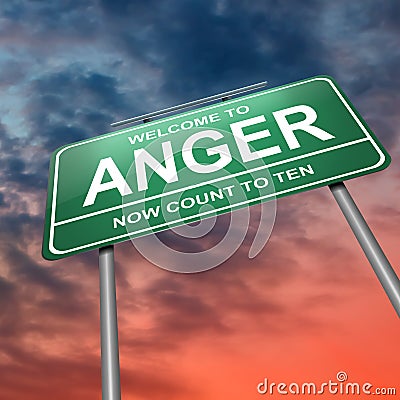 Anger concept. Stock Photo