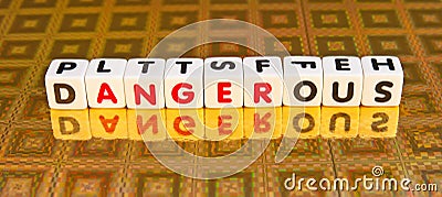 Anger is dangerous Stock Photo