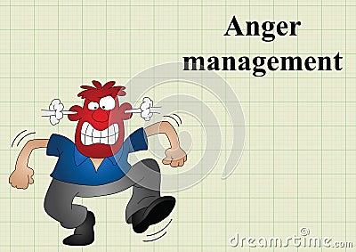 Anger management Vector Illustration