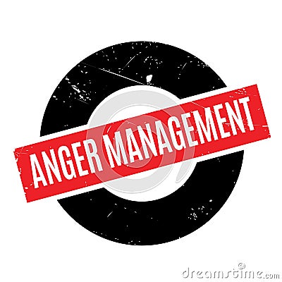 Anger Management rubber stamp Stock Photo