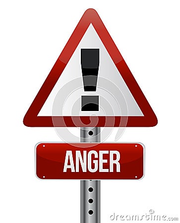 Anger sign Cartoon Illustration