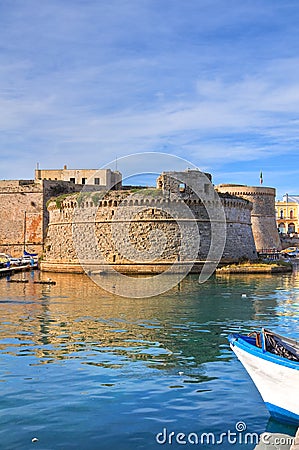 Angevine-Aragonese Castle. Gallipoli. Puglia. Italy. Stock Photo