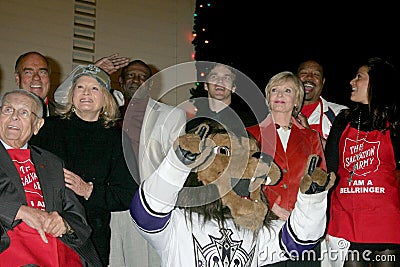 Angie Dickinson, Constance Marie, Florence Henderson, Johnny Grant, Luc Robitaille Editorial Stock Photo
