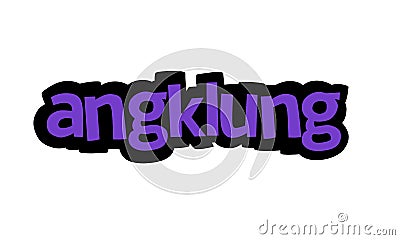 ANGKLUNG background writing vector design Vector Illustration