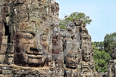 Angkor bayon Stock Photo