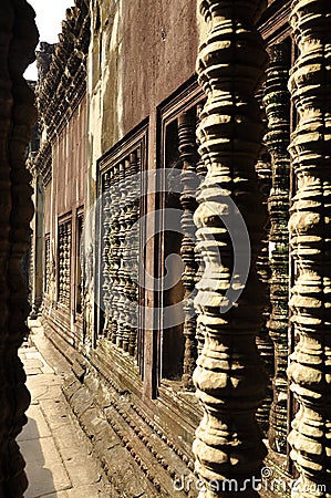 Angkor, Cambodia. Khmer Angkor Wat temple Stock Photo