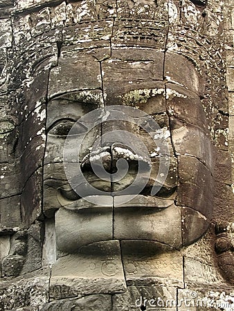 Angkor face Stock Photo