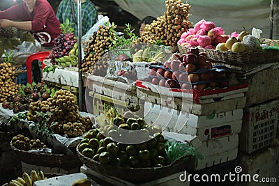 Night market in the street of Siem reap Editorial Stock Photo