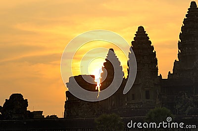 Angkor sunrise Stock Photo