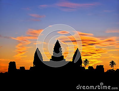 Angkor sunset Stock Photo