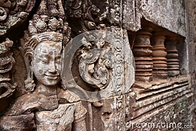 Angkor Thom, Angkor Wat Stock Photo