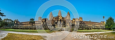 Angkor Wat, Buddhist temple complex in Cambodia Stock Photo