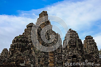 Angkor Wat Buddhist temple complex, the main shrine of the Khmers in Cambodia Stock Photo