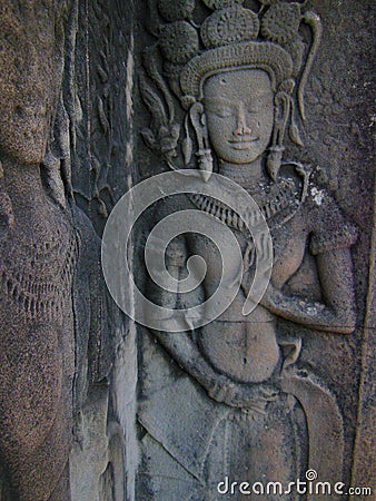 Angkor Wat in Cambodia Day Stock Photo