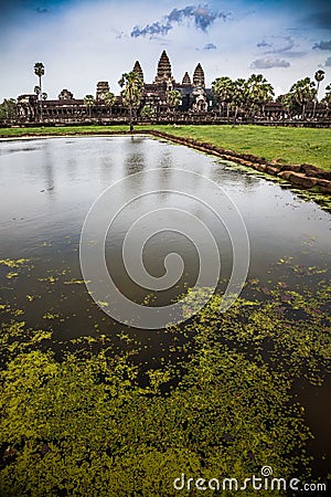 Angkor Wat in cambodia Stock Photo