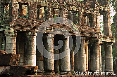 Temple at Angkor Wat Cambodia Editorial Stock Photo