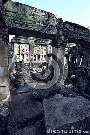 Angkor Wat of Kampuchea Stock Photo