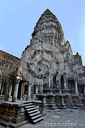Angkor Wat of Kampuchea Stock Photo