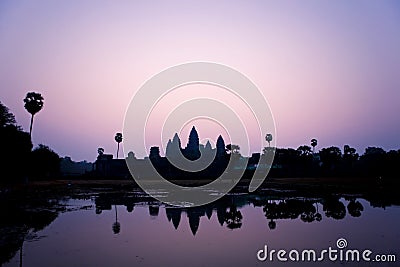 Angkor Wat of Kampuchea Stock Photo