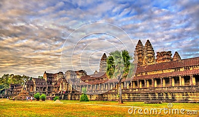 Angkor Wat Main Temple at Siem reap, Cambodia Editorial Stock Photo