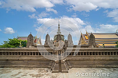 Angkor Wat replica in Wat Pra Kaew temple official name Wat Phra Si Rattana Satsadaram in the same area as Emerald Buddha is Stock Photo