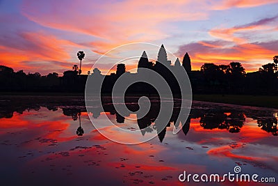 Angkor Wat sunrise Stock Photo