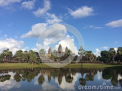 Angkor Wat Temple Stock Photo