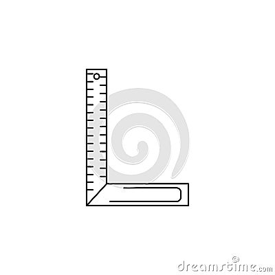angle ruler icon. Element of measuring instruments for mobile concept and web apps. Thin line icon for website design and develop Stock Photo