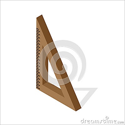 Angle ruler icon. Isometric of angle ruler vector icon for web design isolated on white background EPS Vector Illustration