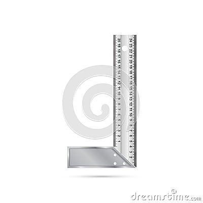 Angle ruler Vector Illustration