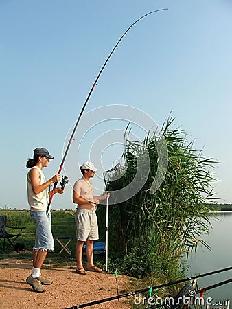 Angling Stock Photo