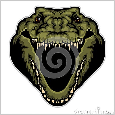 Angry Alligator Vector Mascot Vector Illustration