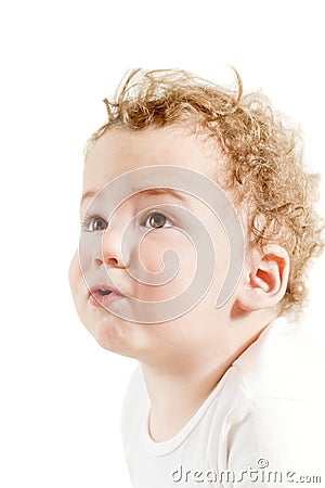 Angry baby Stock Photo