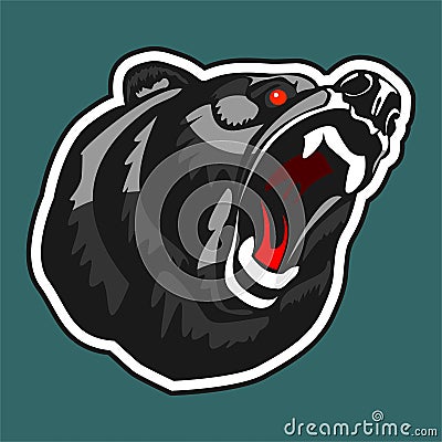 Angry Bear Vector Illustration