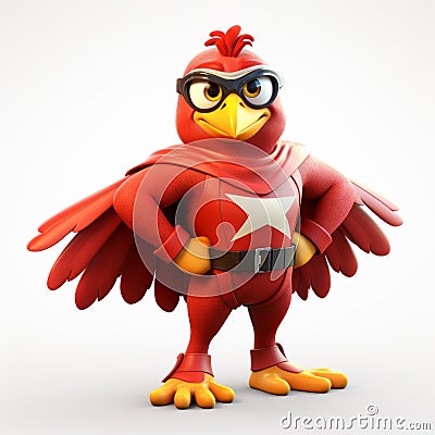 Angry Birds Character In Adox Silvermax Style Eduardo Gaertner Cartoon Illustration