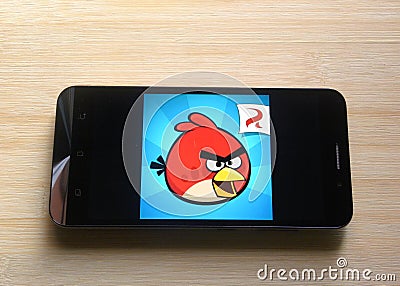 Angry Birds game app Editorial Stock Photo