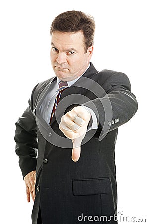 Angry Boss - Business Failure Stock Photo