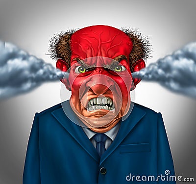 Angry Boss Stock Photo