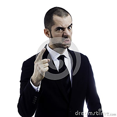 Angry boss Stock Photo