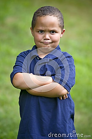 Angry boy Stock Photo