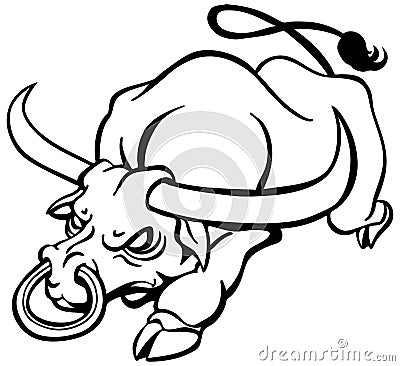 Angry Bull Vector Illustration