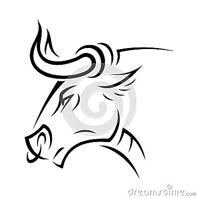 Angry bull Vector Illustration