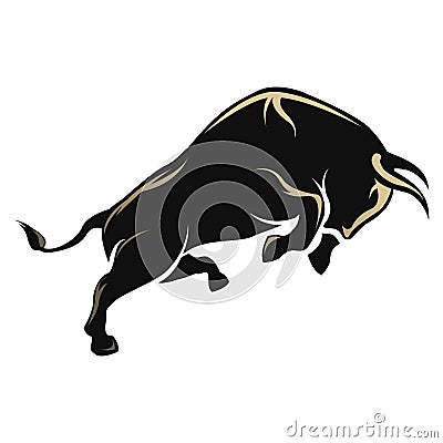 Angry bull Vector Illustration