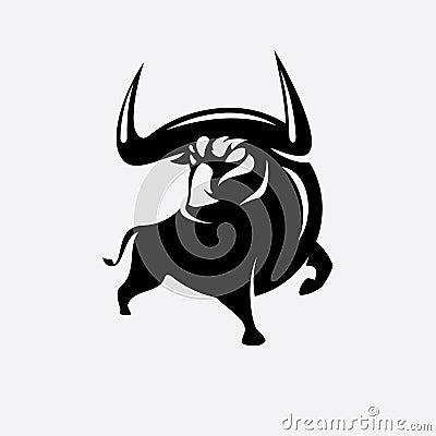 Angry bull logo Vector Illustration