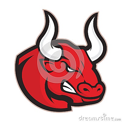 Angry bull mascot Vector Illustration