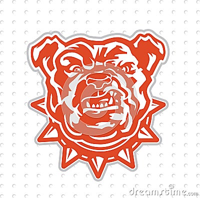 Bulldog Sports Mascot Vector Illustration