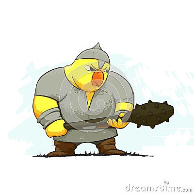 angry-chicken-warrior-illustration-white-65254281