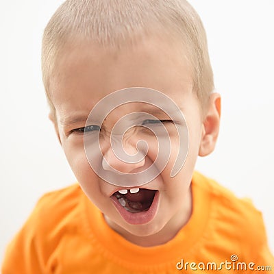 Angry child Stock Photo