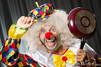 Angry clown Stock Photo