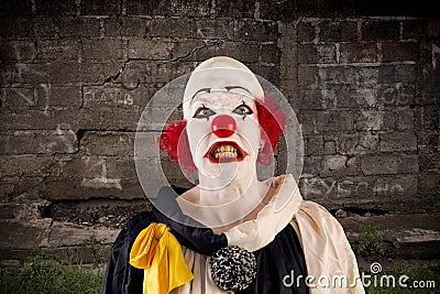 Angry clown Stock Photo